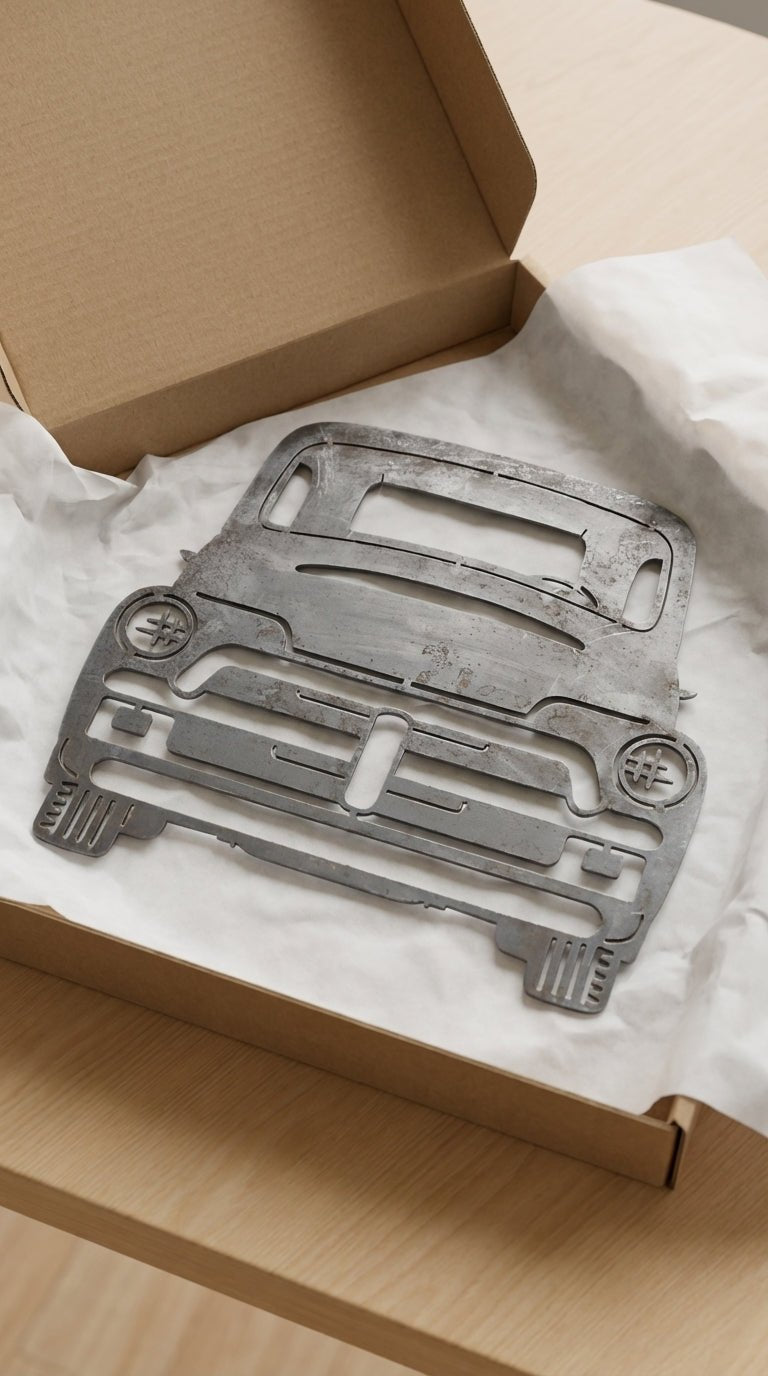 1954 Chevy 3104 Truck Front – Hand - Painted 14 - Gauge Steel Wall Art - SRT Metalworks