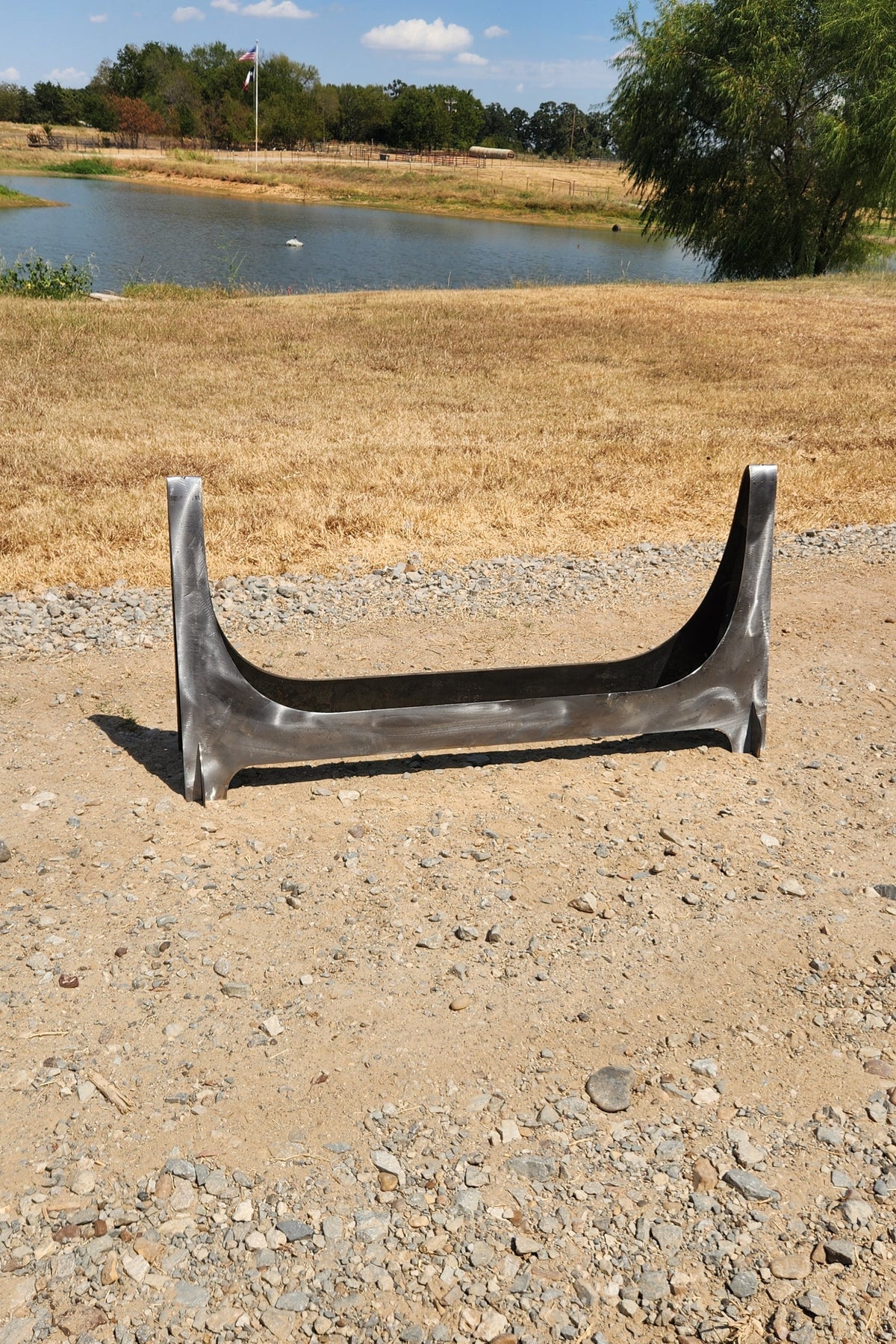 SRT Heavy-Duty Firewood Rack 40", 10-Gauge Steel