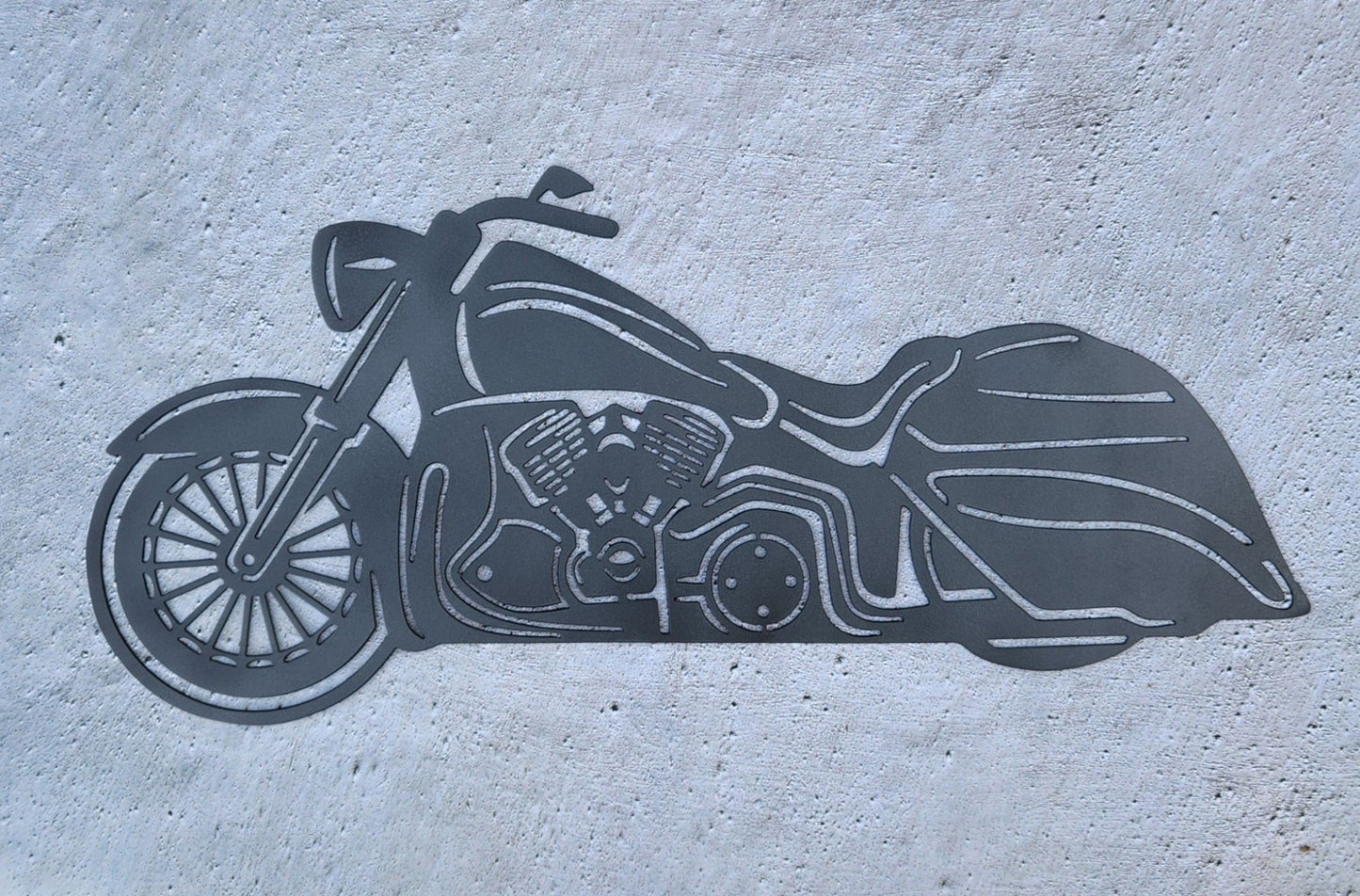 Custom Bagger Cruiser Metal Wall Art, 14 - Gauge Steel - SRT Metalworks