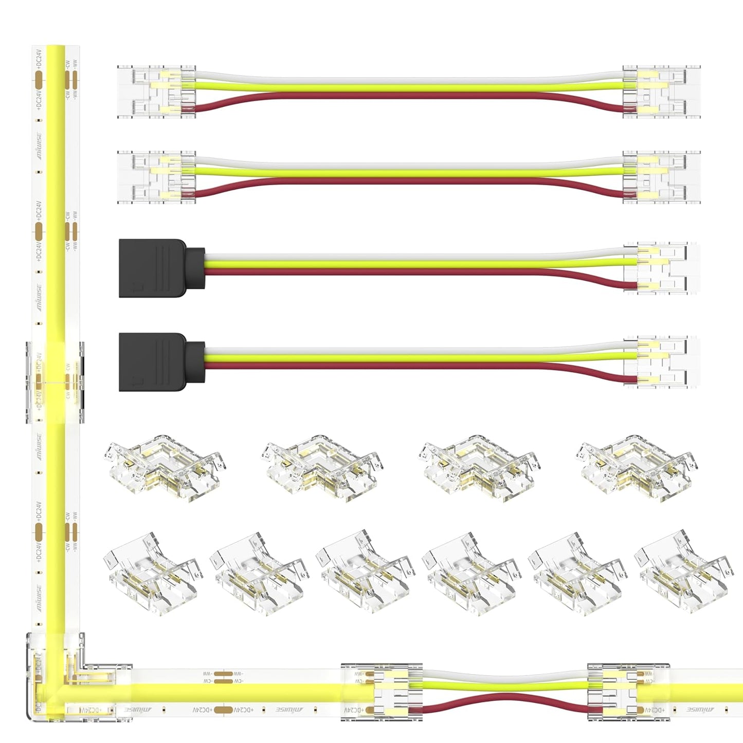 LED Strip Light Connector Kit (No - Solder Installation) - SRT Metalworks