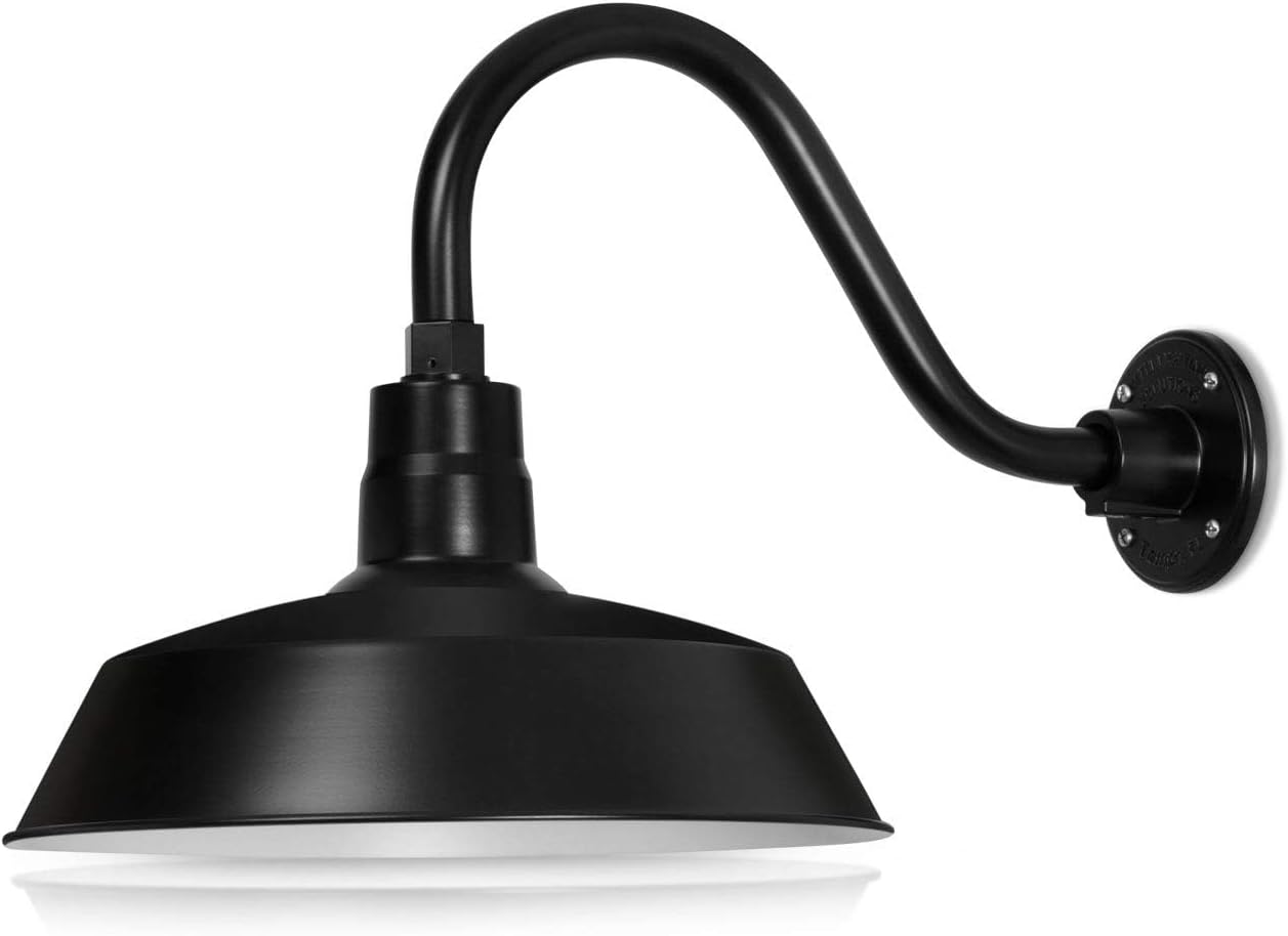 Outdoor Gooseneck Barn Light for Signs and Metal Displays - SRT Metalworks