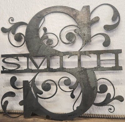 Split Scroll Monogram - SRT Metalworks