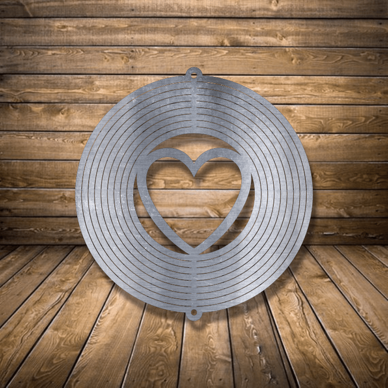 Wind Spinner - Heart - SRT Metalworks