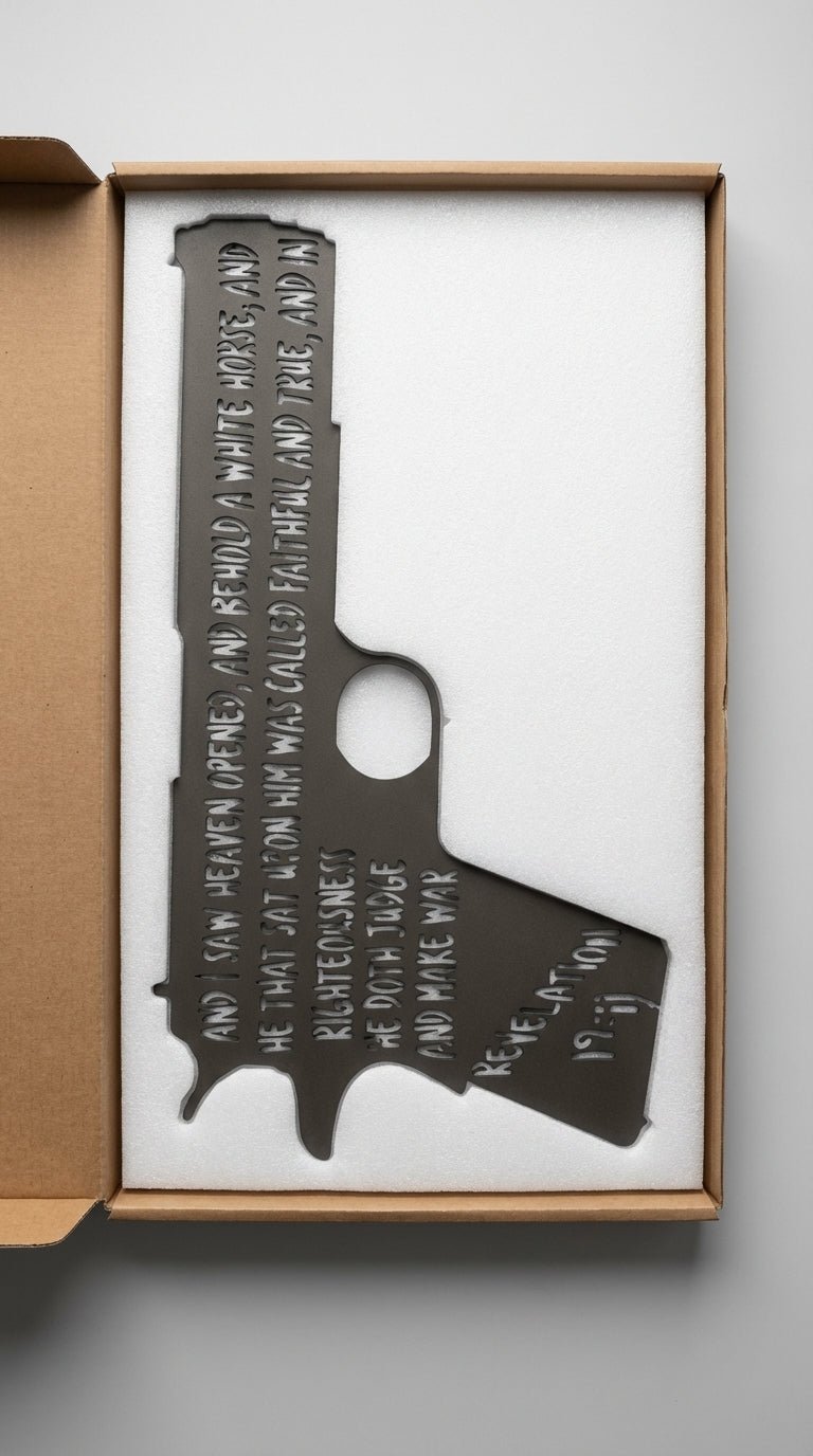 1911 Pistol – Hand - Painted 14 - Gauge Steel Wall Art - SRT Metalworks