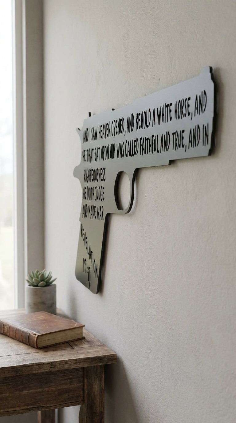 1911 Pistol – Hand - Painted 14 - Gauge Steel Wall Art - SRT Metalworks