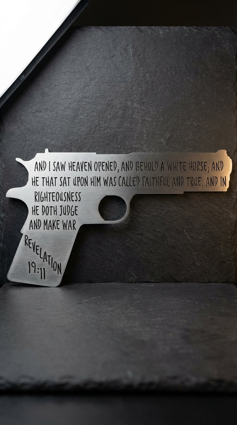 1911 Pistol – Hand - Painted 14 - Gauge Steel Wall Art - SRT Metalworks