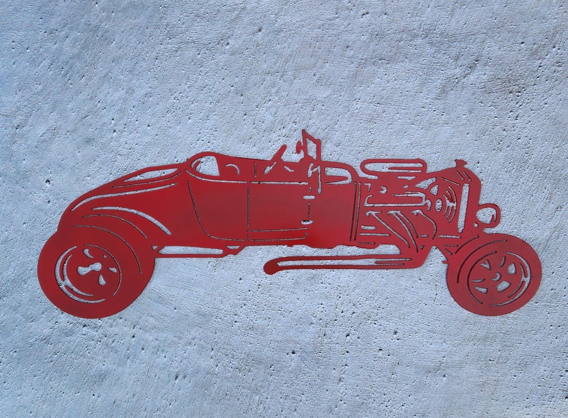 1927 Ford Bucket - T Metal Wall Art, 14 - Gauge Steel - SRT Metalworks