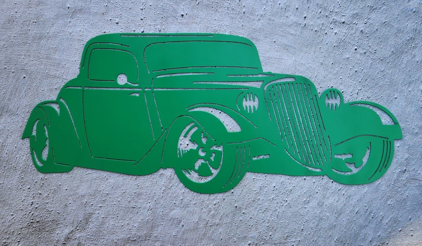 1933 Ford Coupe Metal Wall Art, 14 - Gauge Steel - SRT Metalworks