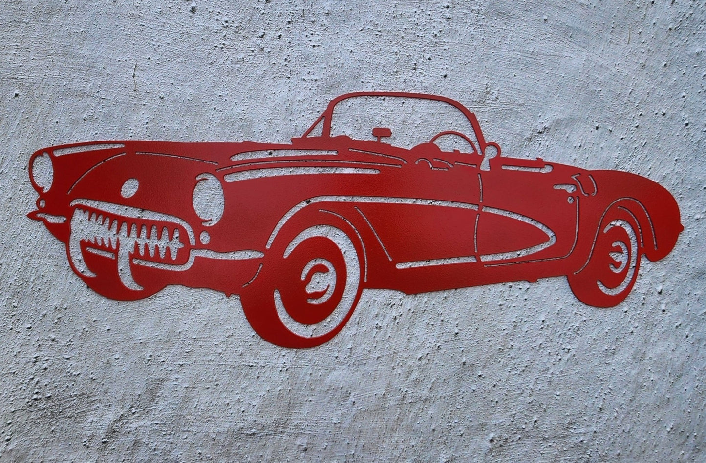 1957 Chevy Corvette Metal Wall Art, 14 - Gauge Steel - SRT Metalworks