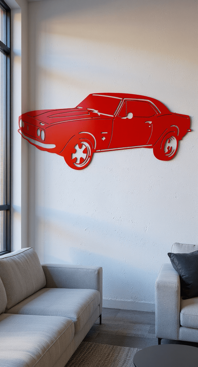 1967 Chevy Camaro Metal Wall Art, 14 - Gauge Steel - SRT Metalworks
