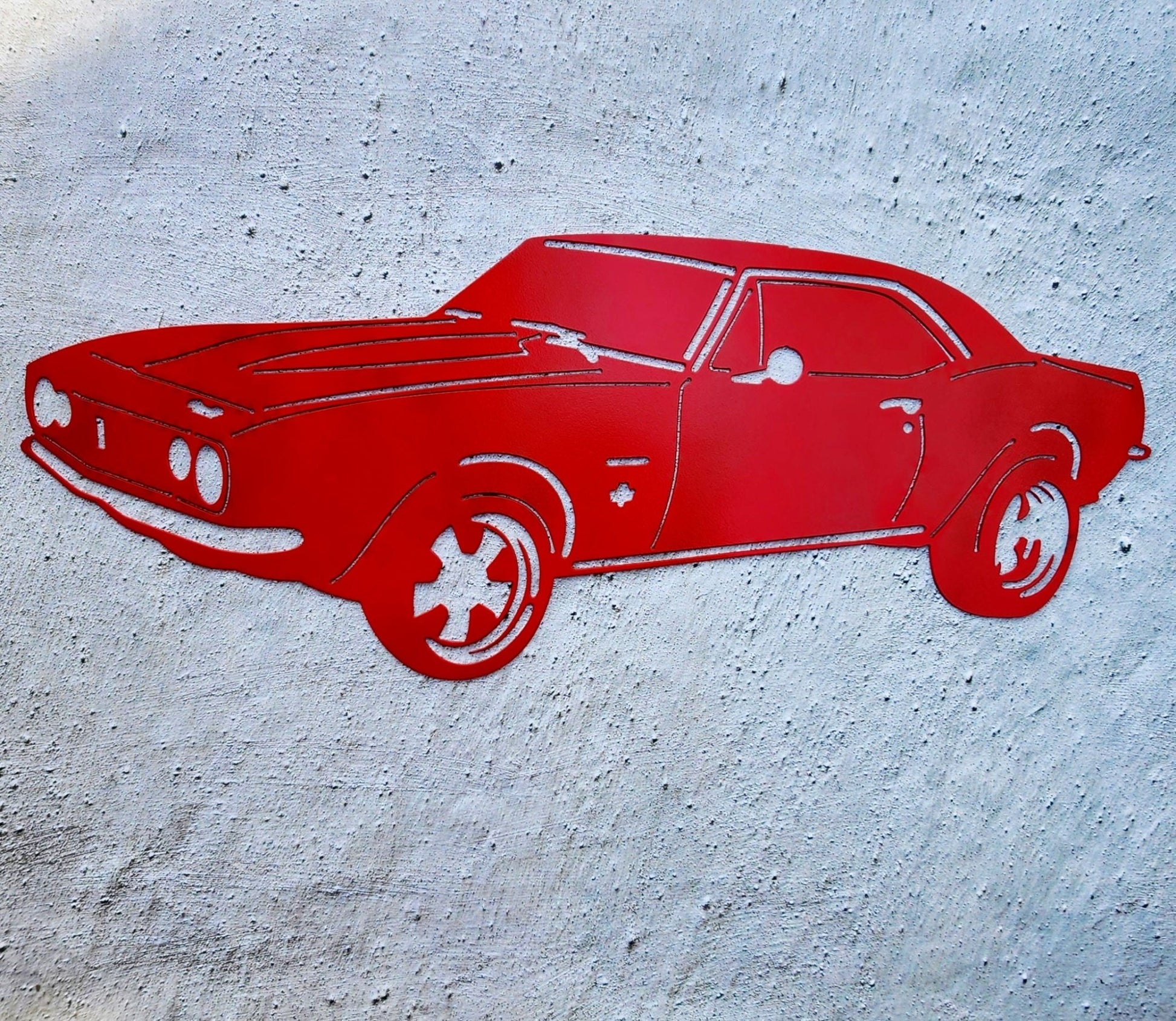 1967 Chevy Camaro Metal Wall Art, 14 - Gauge Steel - SRT Metalworks