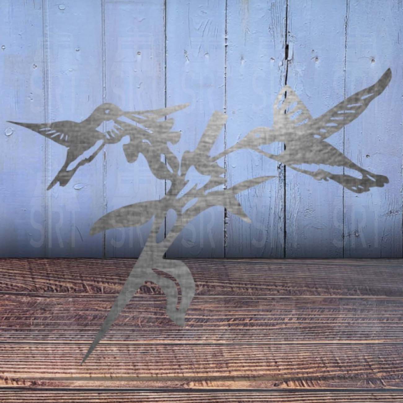 2 Humming Birds Tree Spike - SRT Metalworks