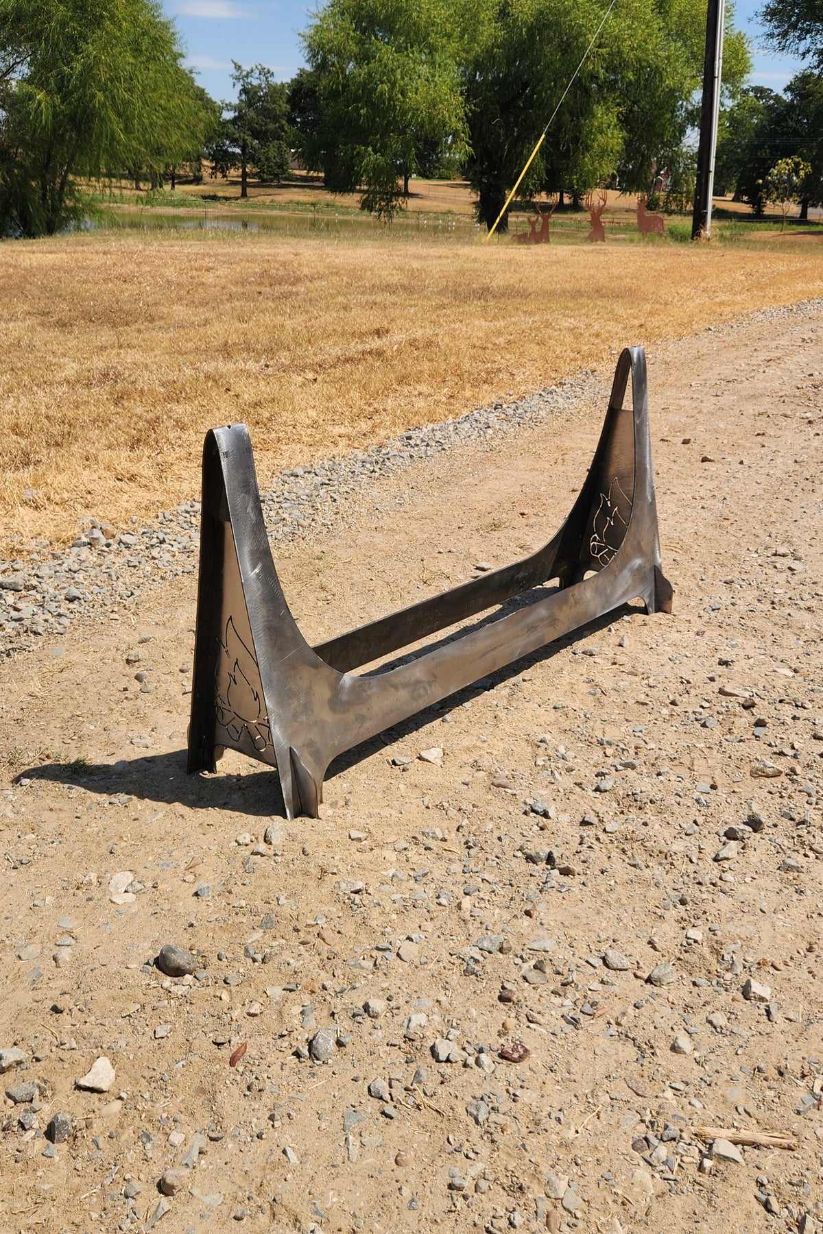 SRT Heavy-Duty Firewood Rack 40", 10-Gauge Steel