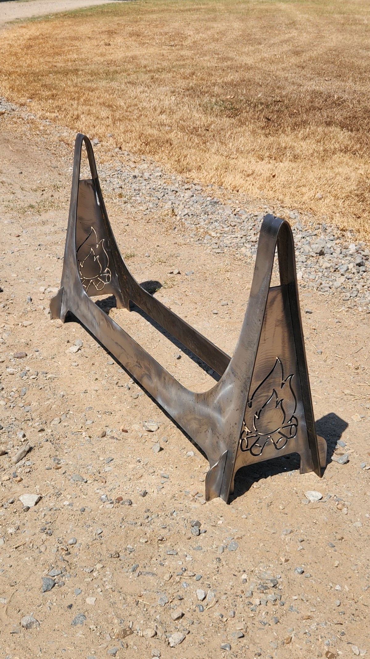 SRT Heavy-Duty Firewood Rack 40", 10-Gauge Steel
