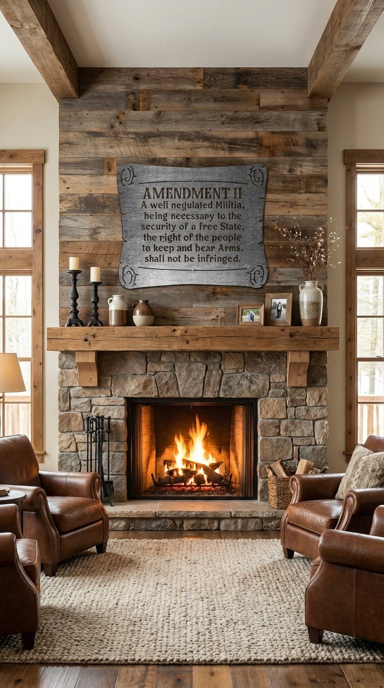 2nd Amendment – Hand - Painted 14 - Gauge Steel Wall Art - SRT Metalworks