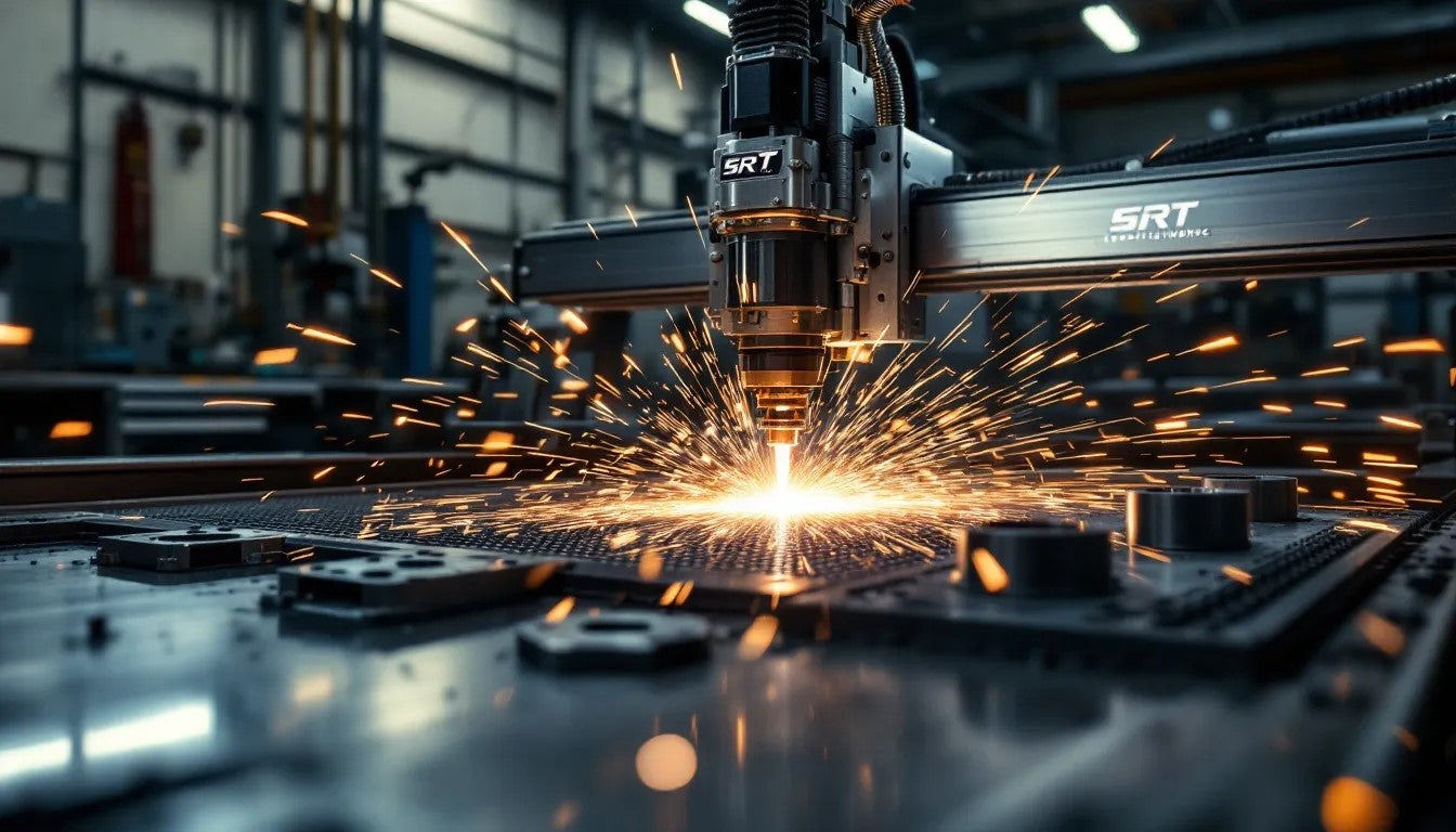AI Image of CNC Plasma Table with SRT Metalworks Label