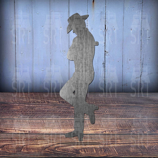 Leaning Cowboy 4'