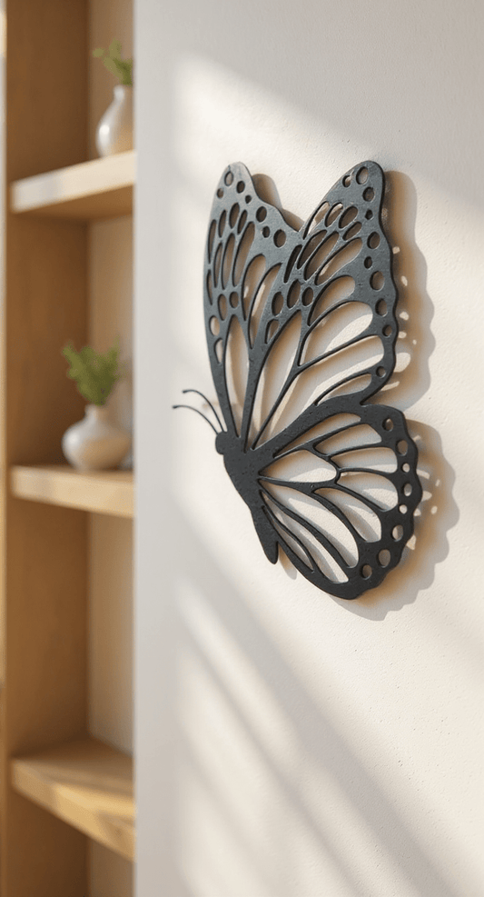 Butterfly 14 - Gauge Steel Metal Wall Art, Painted Options Available - SRT Metalworks
