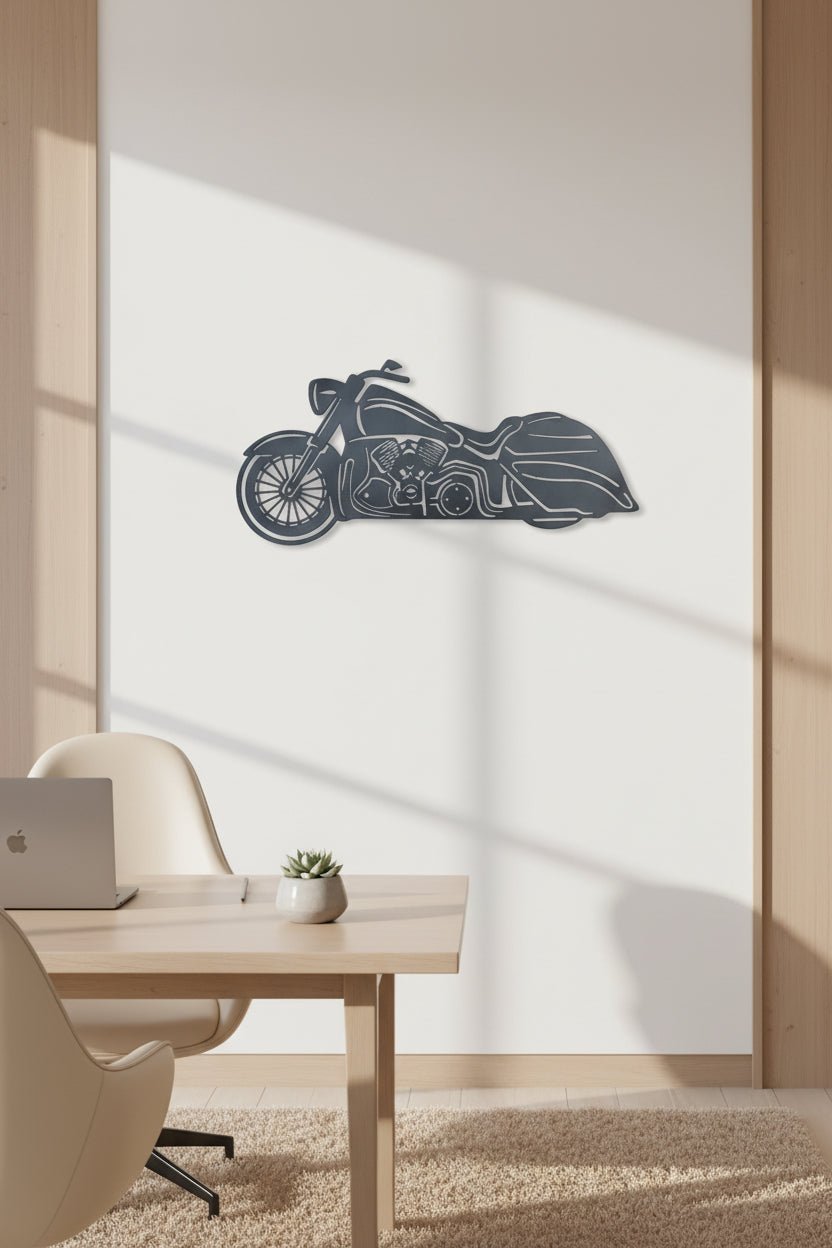 Custom Bagger Cruiser Metal Wall Art, 14 - Gauge Steel - SRT Metalworks