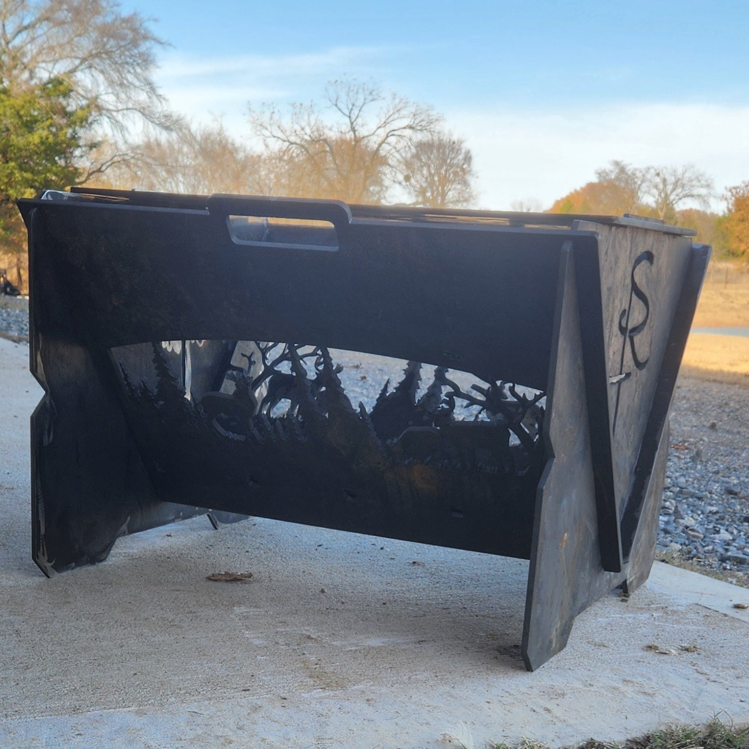 Custom Steel Fire Pit – 10 - Gauge Hand - Built Fire Pit by SRT Metalworks - SRT Metalworks