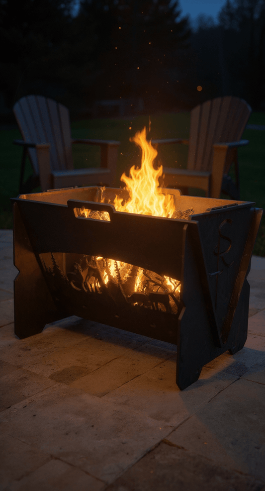 Custom Steel Fire Pit – .250" Hand - Built Fire Pit by SRT Metalworks - SRT Metalworks