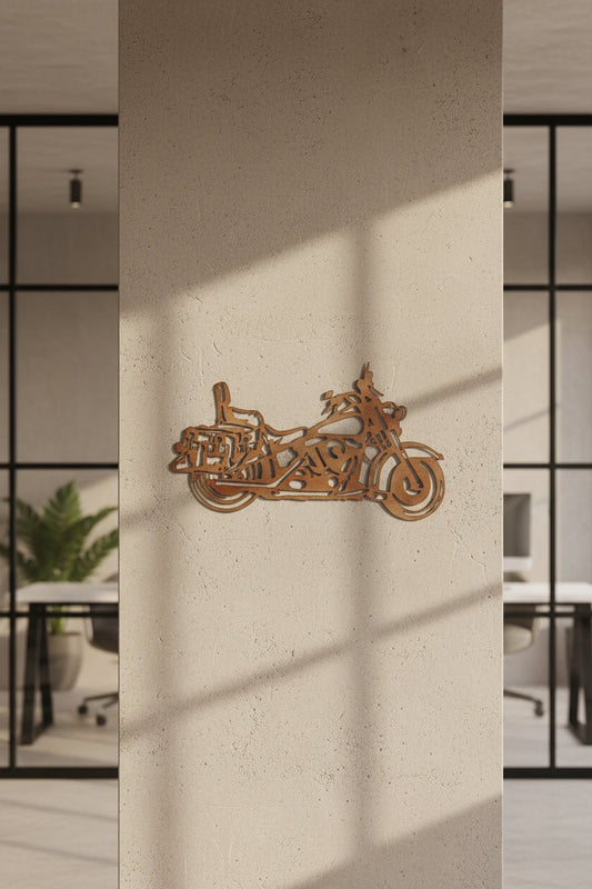 Heritage Softail Legacy Cruiser Metal Wall Art, 14 - Gauge Steel - SRT Metalworks