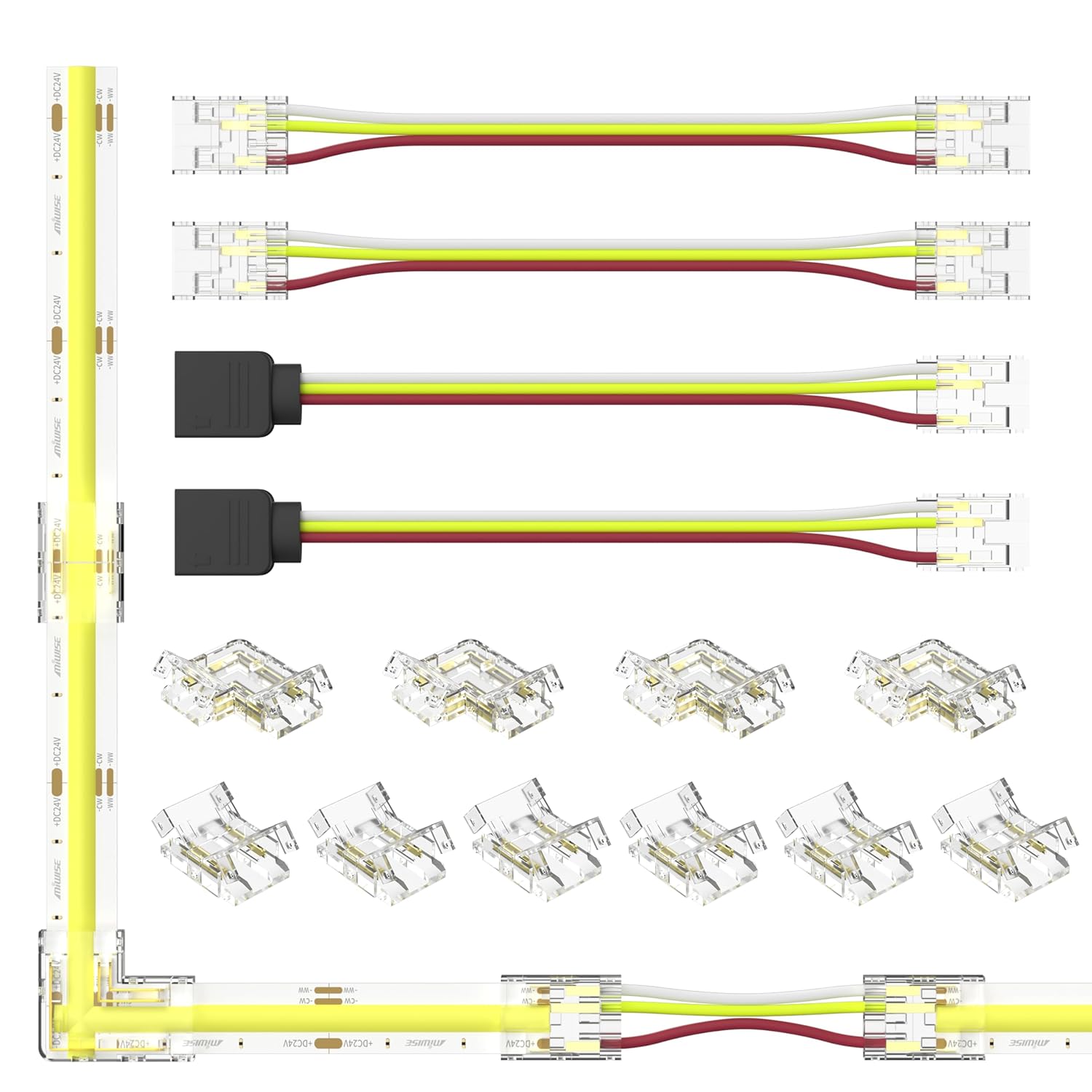 LED Strip Light Connector Kit (No - Solder Installation) - SRT Metalworks