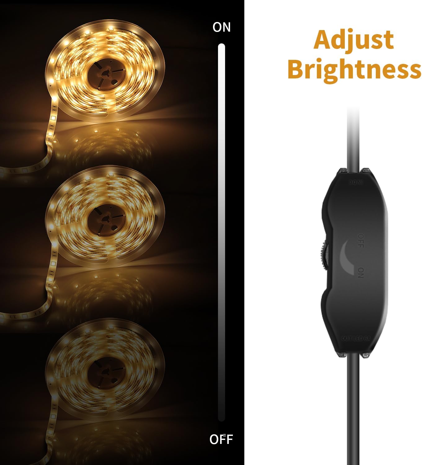 LED Strip Light Dimmer Switch (Simple Brightness Control) - SRT Metalworks