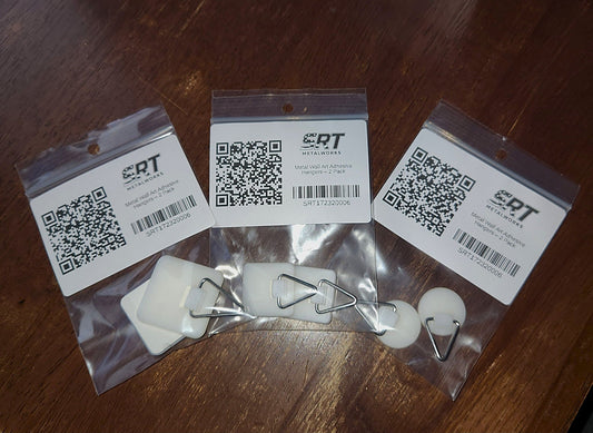 Metal Wall Art Adhesive Hangers – 2 Pack - SRT Metalworks