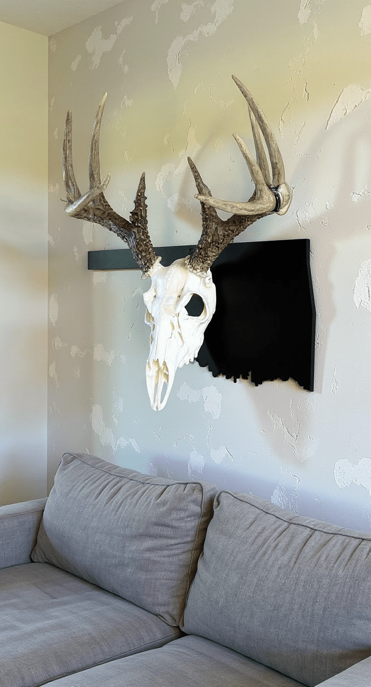 Oklahoma Euro Mount Skull Hanger – Hand - Painted 14 - Gauge Steel - SRT Metalworks