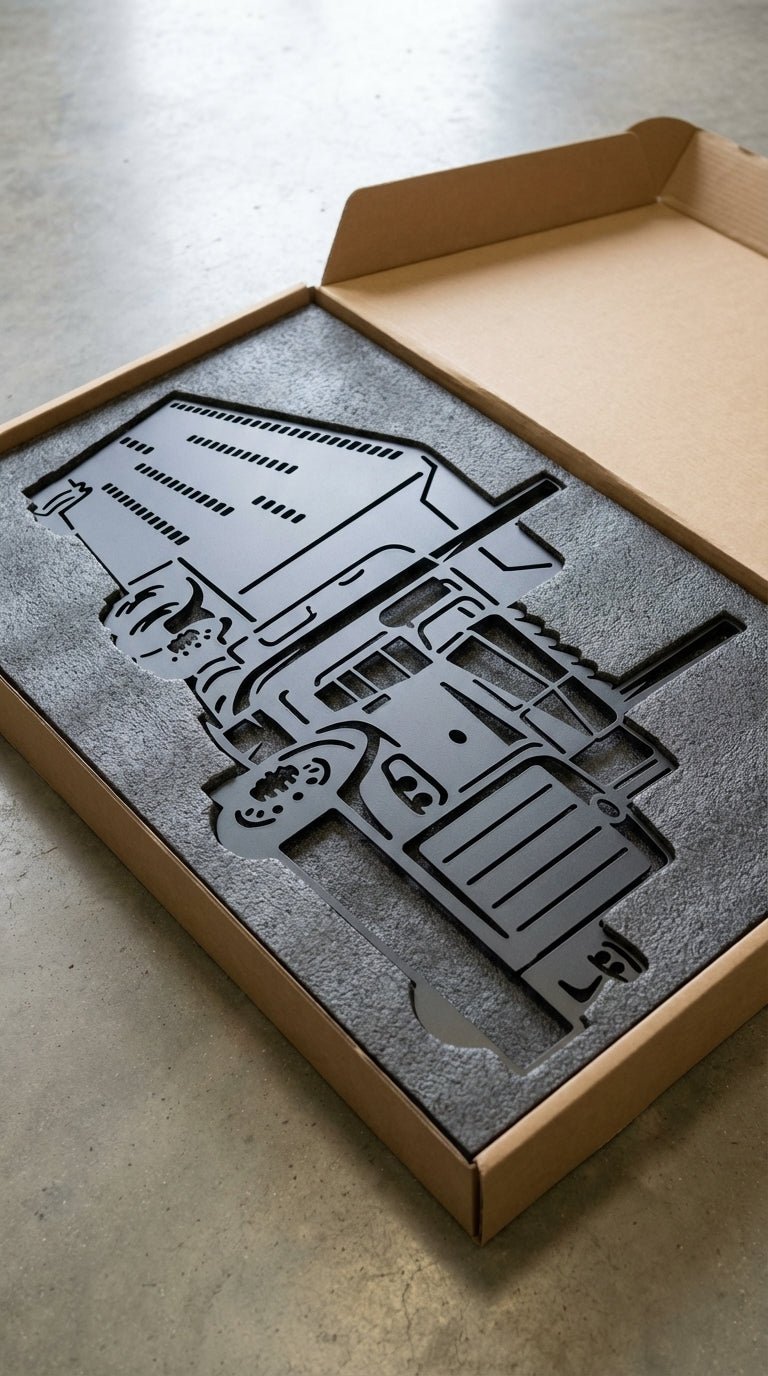 Peterbilt Livestock Hauler – Hand - Painted 14 - Gauge Steel Wall Art - SRT Metalworks