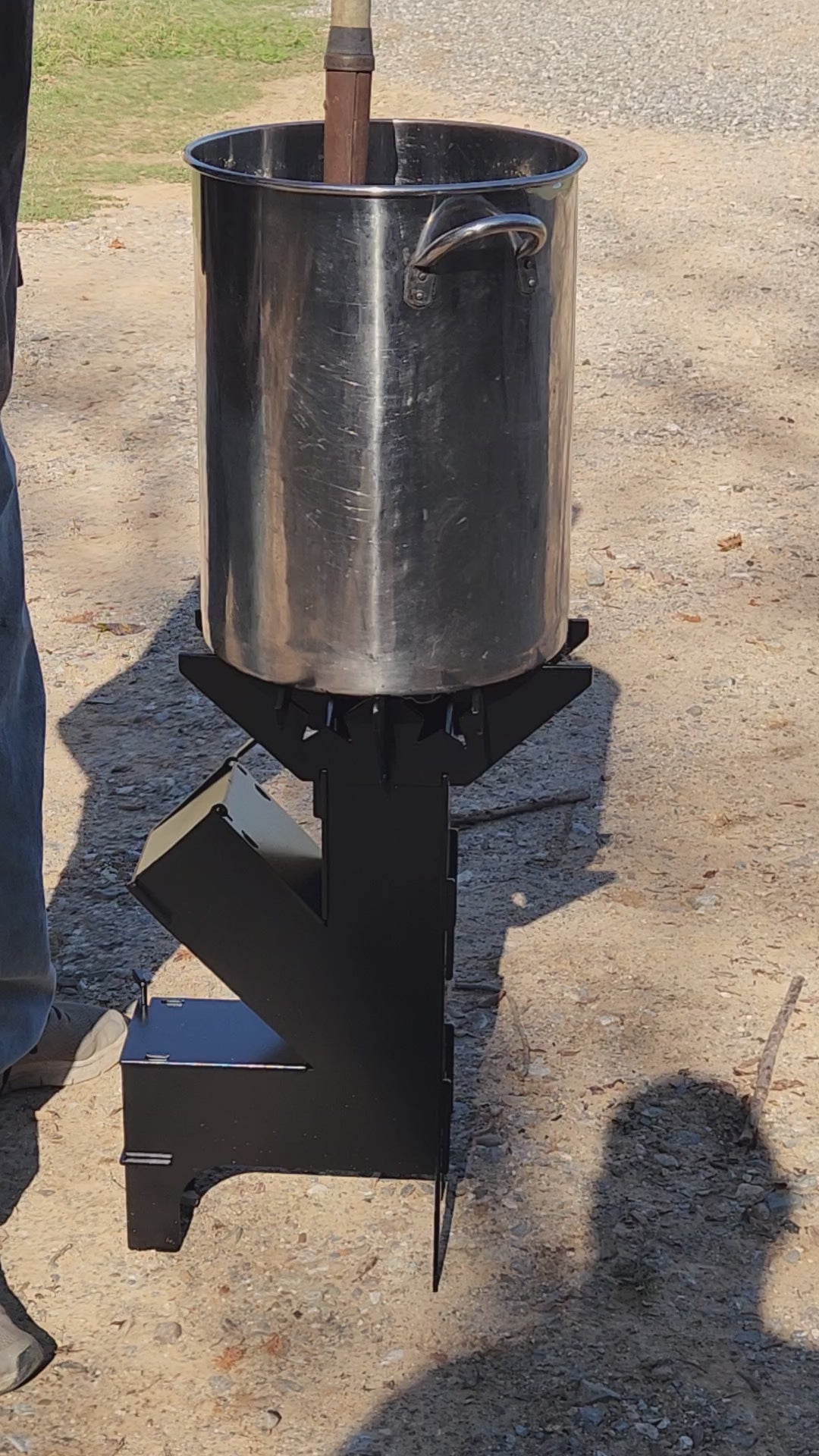 Portable Rocket Stove - Modular Steel Camping Stove | SRT Metalworks