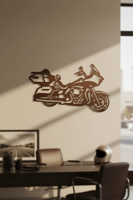 Road Glide Highway King Touring Motorcycle Metal Wall Art, 14 - Gauge Steel - SRT Metalworks