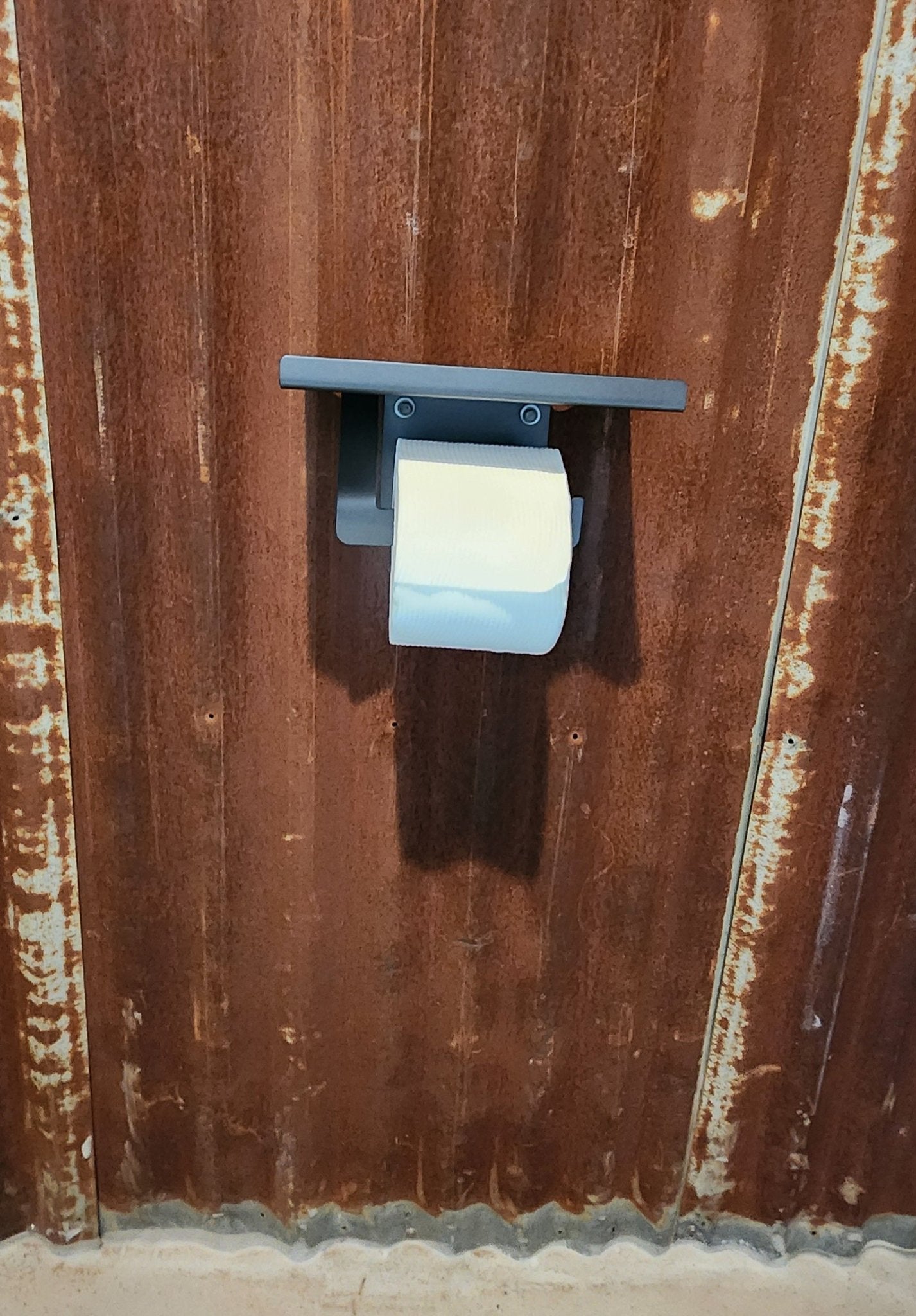 Shelf and Toilet Paper Holder - SRT Metalworks