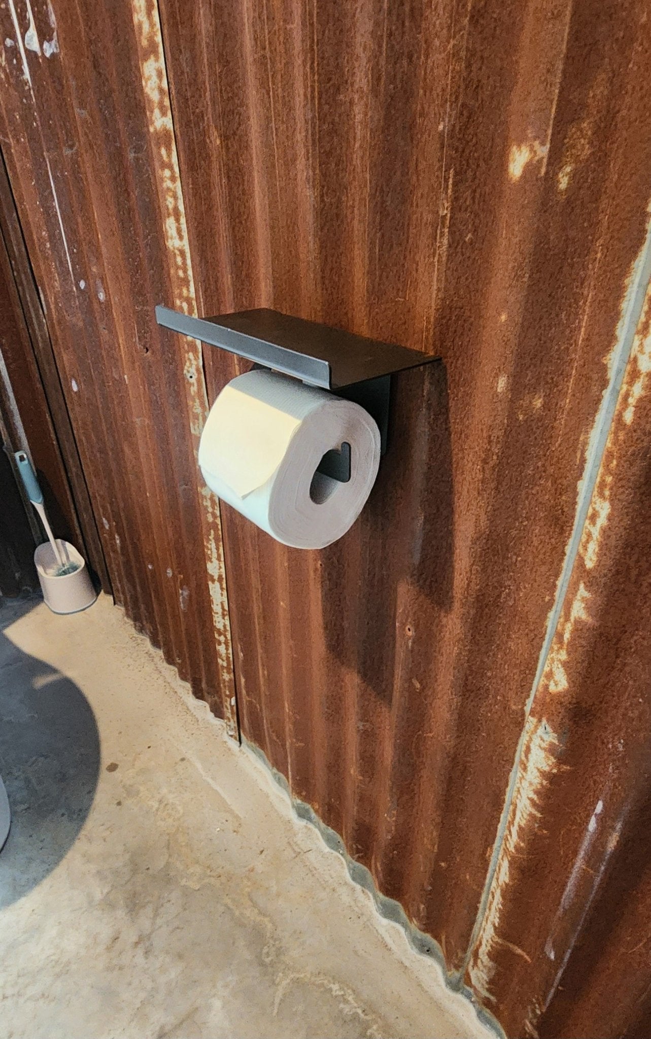 Shelf and Toilet Paper Holder - SRT Metalworks