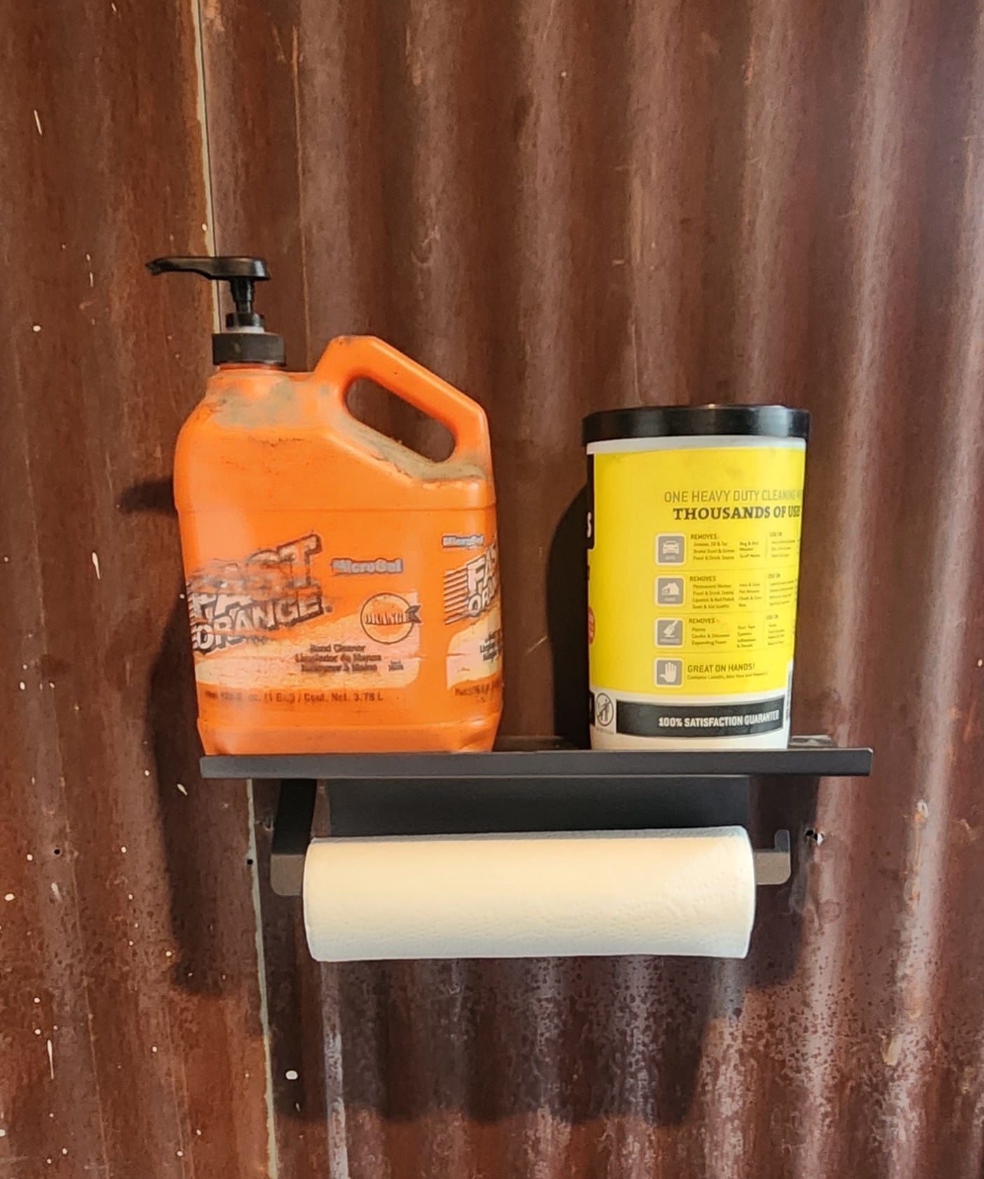 Shelf & Paper Towel Holder - SRT Metalworks