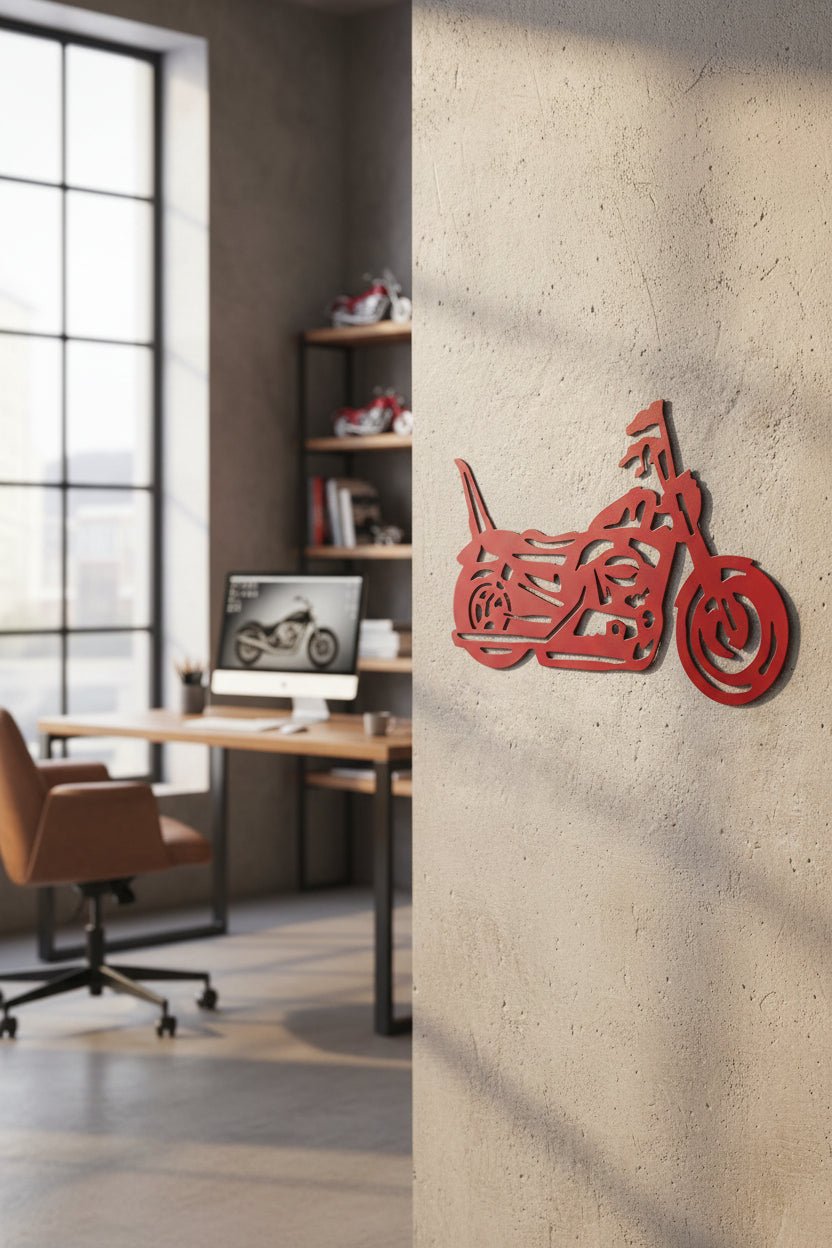 Sissy Bar Legacy Cruiser Metal Wall Art, 14 - Gauge Steel - SRT Metalworks