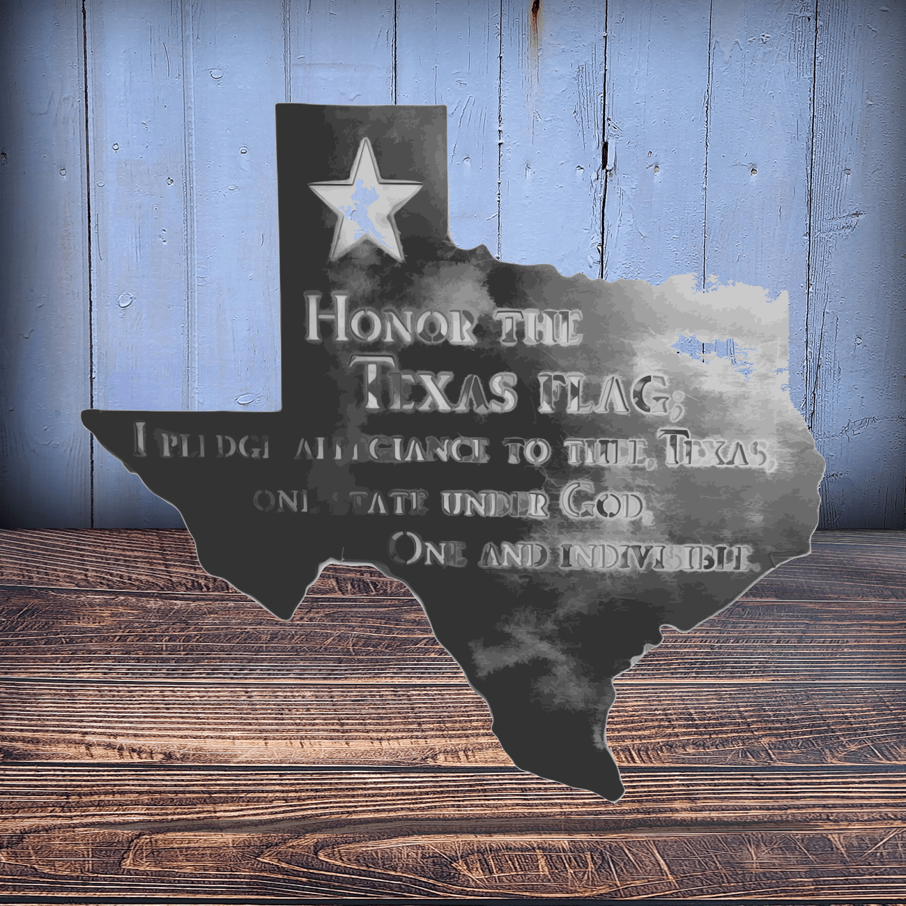 Texas Outline Pledge - SRT Metalworks