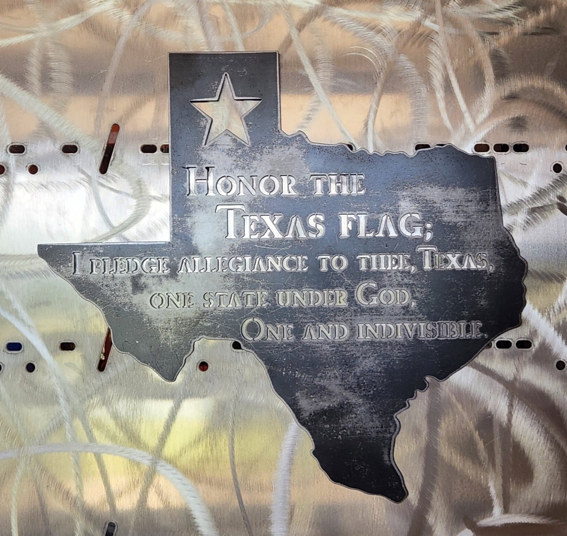 Texas Outline Pledge - SRT Metalworks