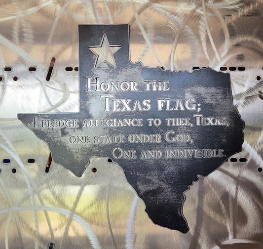 Texas Outline Pledge - SRT Metalworks