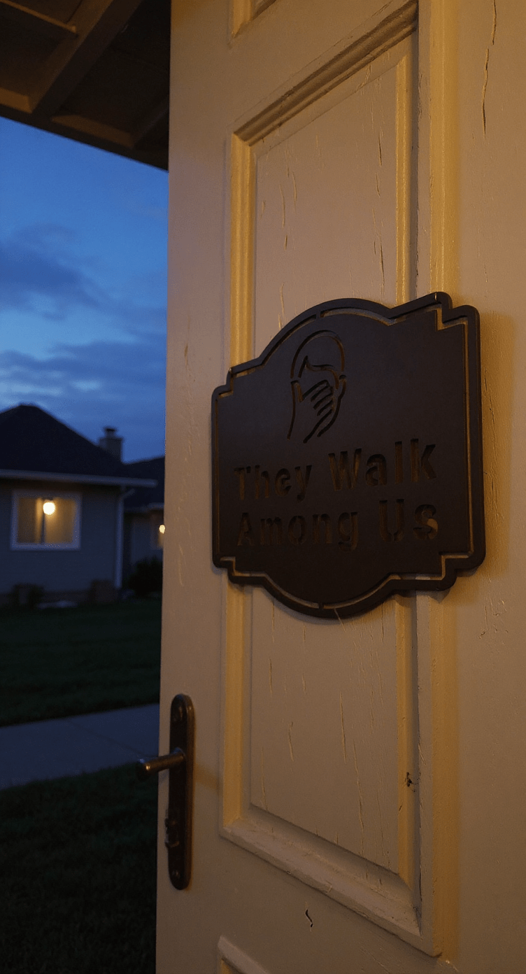 They Walk Among Us – Hand - Painted 14 - Gauge Steel Wall Art - SRT Metalworks