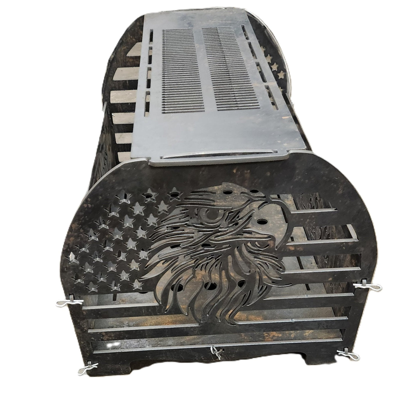 We The People Fire Pit – .250" Hand - Built Steel Fire Pit - SRT Metalworks
